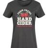 Women's - Instant Message - Farm Fresh Hard Cider Hot or Cold Graphic T-shirt Dress - 2 of 4