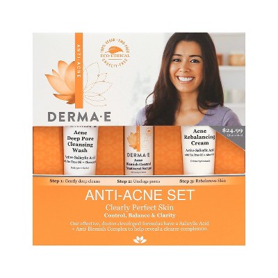 DERMA E Anti-Acne Kit - 3pk
