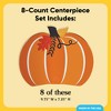 Big Dot of Happiness 3D Fall Pumpkin Centerpiece Table Decorations, Freestanding Halloween or Thanksgiving Party Decor, Party Centerpieces - 8 Count - 4 of 4