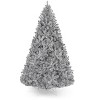 Perfect Holiday Full Bodied Metallic Silver Tinsel Tree with Metal Stand - 2 of 3