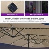 PURPLE LEAF 14ft Patio Market Umbrella and Base Double-Sided Rectangle Outdoor Table Sun Umbrellas with Crank - 2 of 4