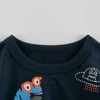 MyKids-Usa Baby Boy Dinosaur Print Round Collar Short-Sleeved Tee Shirt In Summer - 2 of 4