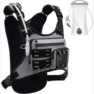 All-in-One Hydration Vest with Bladder, Lightweight Running Pack with Gear Holder & Reflective Panels - 1 of 4