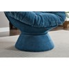 Sapphtopaz Oversized Accent Chair Chenille 360 Swivel Barrel Chair Lounge Single Sofa Chair for Living Room, Bedroom, Office, Small Room - 2 of 4