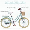 YONWAY 20 inch Kids Bike With Woven Basket Single, Speed Cruiser Rear Rack, Caliper Brake Bicycle, For Girls 7-10 - 3 of 4