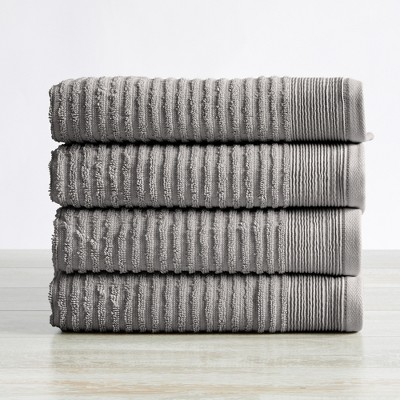 StyleWell Ribbed Quick Dry 6-Piece Crystal Bay Cotton Towel Set