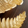 Set of 2 Contemporary Leaf Trays Gold - Olivia & May: Aluminum, Not Food Safe, Indoor Use - 3 of 4