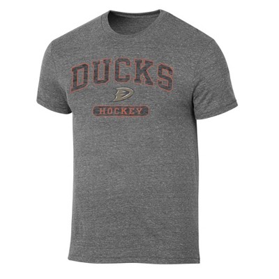 NHL Anaheim Ducks Men's Gray Tri-Blend T-Shirt