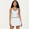 Anna-Kaci Active Women's Pleated Tennis Dress with Contrast Trim and Built-In Shorts - 2 of 4