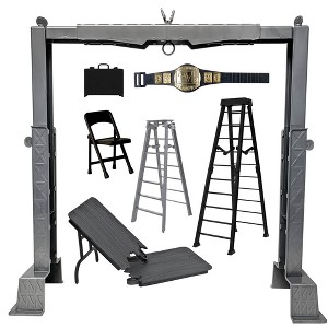 Deluxe Grab The Gear Adjustable Playset with Accessories for WWE & AEW Wrestling Action Figures - 1 of 4