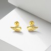 Girls' Angel Wings Screw Back 14k Gold Earrings - In Season Jewelry - 4 of 4