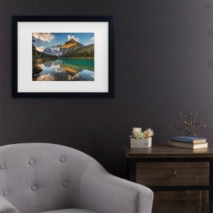 Trademark Fine Art Pierre Leclerc Edith Cavell Mountain Matted Framed Art - 1 of 4