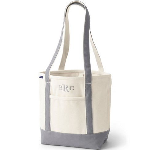 Medium Natural 5 Pocket Open Top Canvas Tote Bag