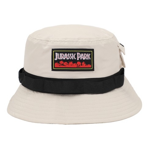 Jurassic Park Jungle Foliage White Pocket Bucket Hat : Target