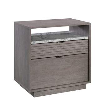 East Rock 2Drawer File Cabinet Ashen Oak - Sauder: Lateral, Legal/Letter Size, Contemporary Style, Metal Hardware