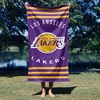 Los Angeles Lakers NBA Stripes Beach Towel 30 x 60 inches - 4 of 4