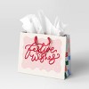 Christmas Holiday Cheer Gift Bag Large Vogue Festive Wishes - Wondershop™ - 2 of 3