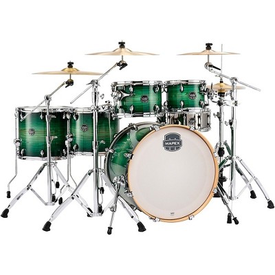 Mapex Mapex Armory Series Exotic Studioease 6-Piece Shell Pack With Fast Toms and 22" Bass Drum Emerald Burst