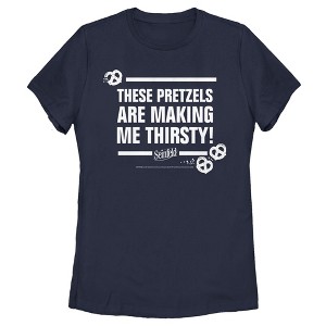 Women's Seinfeld These Pretzels are Making Me Thirsty T-Shirt - 1 of 4