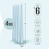 Leor & Lair 10" Taper Candles - 4 Pack - Unscented Tapered Candlesticks for Dinner, Home, and Holiday - 2 of 4