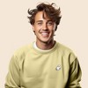 Dalix Ghost Embroidered Crewneck Long Sleeve Sweatshirt Fleece Men - 3 of 4
