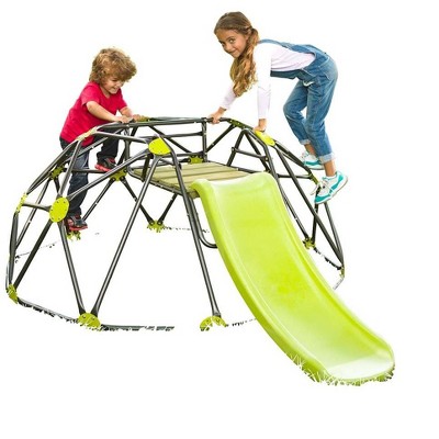 HearthSong - Climbing Dome with Slide - Outdoor Playground Dome for Kids
