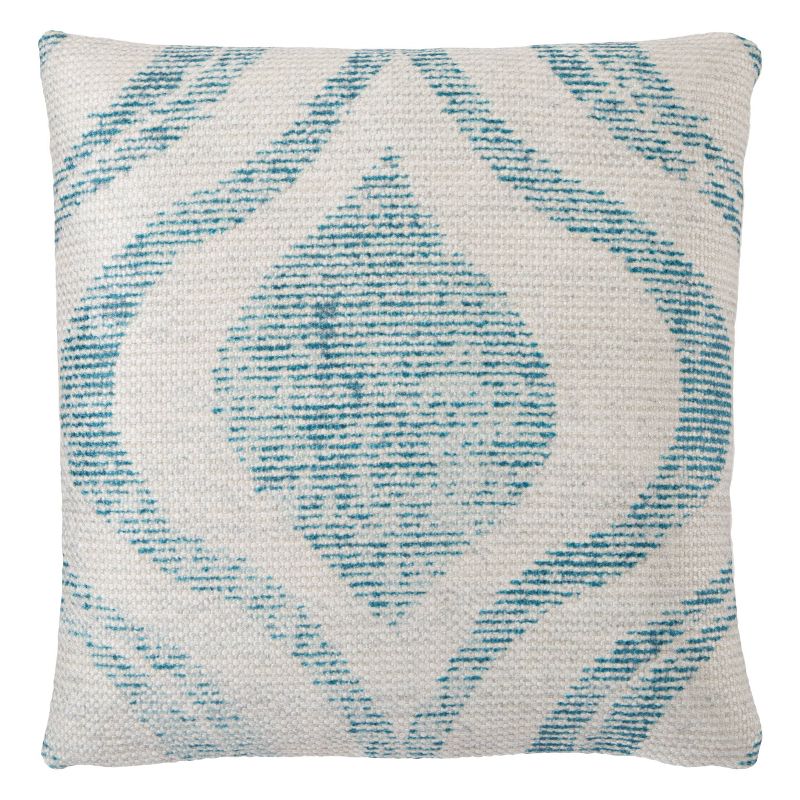 18&#34;x18&#34; Cymbal Indoor/Outdoor Geometric Square Throw Pillow Teal/Cream - Jaipur Living, 1 of 7