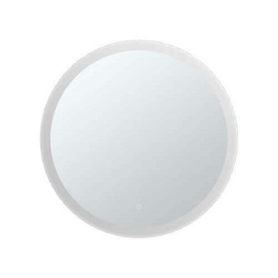 30" Round Frameless LED Bathroom Mirror with Anti-Fog