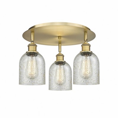 Caledonia - 3 Light Flush Mount In Industrial Style-9.5 Inches Tall and 16.75 Inches Wide