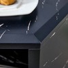 GlasFlength Coffee Tables, Chic and Versatile, Modern and Classic Designs for Every Home, Suitable for Living Room, Black,27”*31.5”*14" - 2 of 4