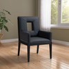 Meridian Furniture,Gwendolyn Vegan Leather Dining Arm Chair - 2 of 4