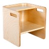 ECR4Kids Bentwood Multipurpose Cube Chair, Booster Seat, Activity Table, 3-in-1 Kids Furniture - 4 of 4