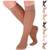 Absolute Support Women 15–20mmHg Sheer Travel Compression Stockings – Knee High Flight Socks for Airplane, Circulation & Swelling Relief, ATRAVEL101 - 2 of 4