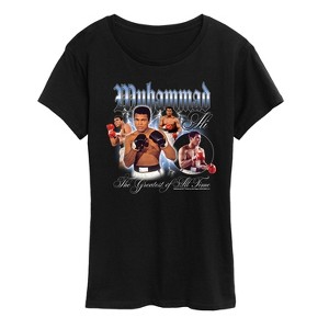 Women's - Muhammad Ali - Collage -Women's Short Sleeve Graphic T-Shirt Short Sleeve Graphic T-Shirt - 1 of 4