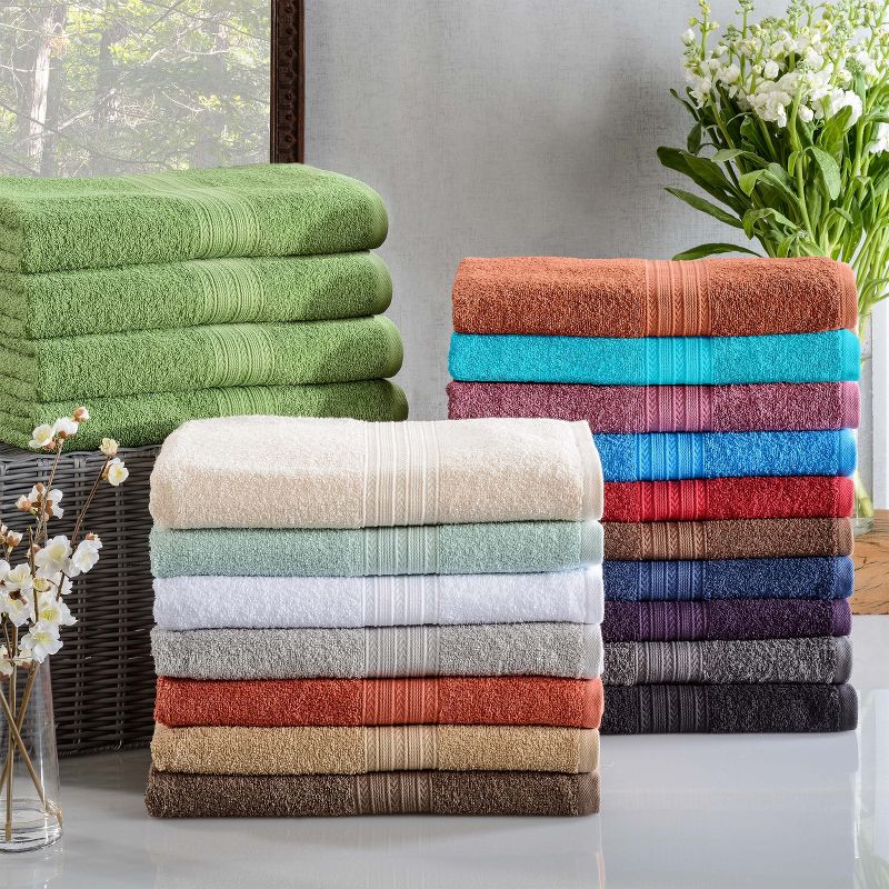 Eco-Friendly Sustainable Cotton Solid Lightweight Bathroom Set by Blue Nile Mills, 5 of 6