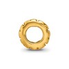 Black Bow Jewelry 14k Yellow Gold Plated Sterling Silver Swirl Spacer Bead Charm - 2 of 4