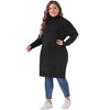 Agnes Orinda Women's Plus Size Long Sleeve Pullover Warm Turtleneck Sweater - 3 of 4