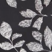 black etched leaves