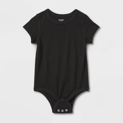 Toddler Kids' Short Sleeve Bodysuit - Cat & Jack™ Black 3t : Target