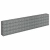 vidaXL Gabion Raised Bed Silver Galvanized Steel 141.7 x 11.8 x 35.4 in - 3 of 4