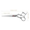 Unique Bargains Hair Scissors, Hair Cutting Scissors, Professional Barber Scissors, Stainless Steel Razor, 6.54" Long - 4 of 4