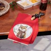 Primitives By Kathy 28.0 Inch Winter Fox Kitchen Towel Rustic Themed Scarf Kitchen Towel - 2 of 3