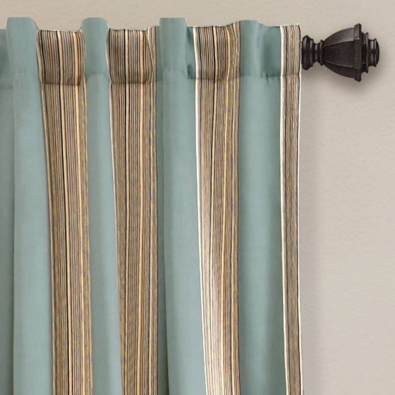 Set of 2 Julia Striped Room Light Filtering Curtain Panels - Lush Décor, 3 of 7