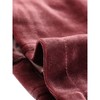 Allegra K Women's Velvet Long Sleeve Zipper Short Moto Jackets - 4 of 4