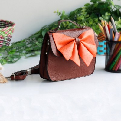 Slickblue Colorful Faux Leather Clutch Purse, Multicolor Design, Shoulder Bag, Casual Style, Brown, 5.5" x 5.1" — фото 2