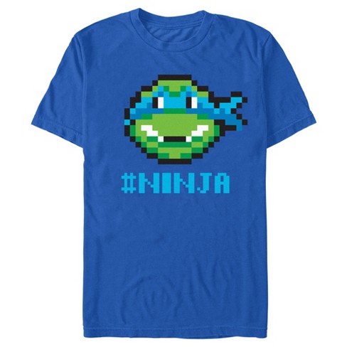 Men's Teenage Mutant Ninja Turtles Leonardo 8-Bit Face T-Shirt - image 1 of 4