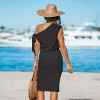 Women's Waffle Knit Off-Shoulder Midi Dress - Cupshe - 4 of 4
