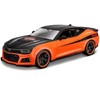 2017 Chevrolet Camaro ZL1 Orange and Black "Harley Davidson" "H-D Custom" Series 1/24 Diecast Model Car by Maisto - 2 of 3