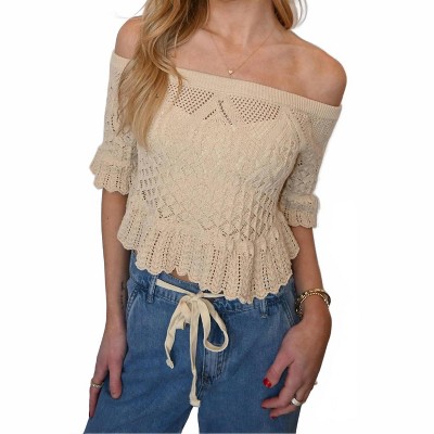 Women's Babydoll Off The Shoulder Top - Fate