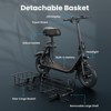 Mastgoal 550W Electric Scooter with Seat for Adults, 12 inch Electric Scooter for Dogs with Front & Back Basket- up to 20 Miles 18.6MPH-Black - 2 of 4
